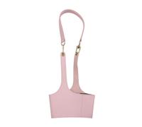 Genérico with Water Bottle - Leather for Hiking | Adjustable PU Leather for Milk and Coffee Tea Cup with Magic Sticker, White Stitching and Heat Preservation