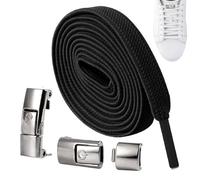 Generico Without for Sneakers - Elastic Bands for Men and Women, Multipurpose for ED Casual Sneakers, Black, riferimento alla descrizione