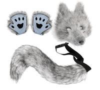 Generico Wolf Cosplay Set - Imitation Creature Props, Dramatic Clothing, Art Fancy Dress Collection, Mythical Character Presentation Style |