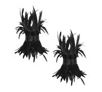 Generico Women's Anklets for Performance and Performances in Gothic Style | Calf Bracelets with Aesthetics - for Teenage Girls Daily Parties Halloween and Carnival Shows