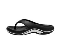 Generico Women's Flip Flops with Sea Wedge - Non-Slip Summer Slippers, Black, 9 UK