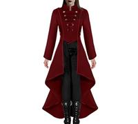 Generico Women's Gothic Tailcoat | Gothic Tailcoat | Renaissance Steampunk Gothic Tailcoat Uniform Wedding Coat Elegant Jacket Halloween Costumes Party