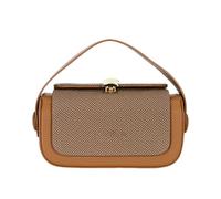 Genérico Women's Handbag, Handbag, with Fabric Flap Handle Clutch Closure Zipper for Business Weekends Outdoor Weddings Birthdays, brown, Consulte la descripción