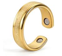 Genérico Women's Magnetic Alloy Open Finger Design | Adjustable for Women - For Home, Work, Travel, Day, Night and Rest, Consulte la descripción, Metal, No