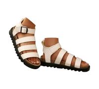 Genérico Women's Sandals Women's Comfortable Sandals, Women's Summer Sandals Single Strap Breathable Arch Support Thick Sole Ergonomic Design Minimalist Solid Colour, white, 7 UK