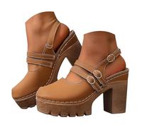 Genérico Women's Sandals Women's Comfortable Sandals, Women's Summer Sandals Single Strap Thick Sole Classic Style Quick Dry Wear-Resistant Lightweight Do Not Rub Classic Style, brown, 7 UK