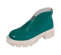 Generico Womens Shoes Casual Wide Width Europe and The US Spring and Autumn New in Stock Women's Fashion Shoes Foreign Trade Shoes (Green, 5.5)