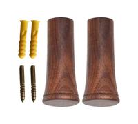 Generico Wood Wall Hooks - Set Of 4 | Natural Solid Beech Wood Pegs, Heavy Duty Wall Mounted Hangers With Screws & Anchors, Modern Style; Perfect For Coats, Hats, Towels, Bags, And Entryway