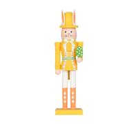 Genérico Wooden Bunny Nutcracker - 25cm Easter Bunny Figurine Decoration | Spring Christmas Table Ledge Stair Fireplace Porch Apartment Home Decor