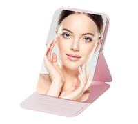 Generico Wooden Desk Vanaity Mirror - Mini Compact Folding Portable Makeup Mirrors for Vanity, Portable Travel Vanity Mirrors Black Pear Purse Wallet