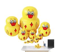 Generico Wooden Interlocking Dolls, Stackable Educational Toys with Animal Motifs | Popular Art | for Boys Girls Parents Living Room Bedroom Games Birthday Christmas