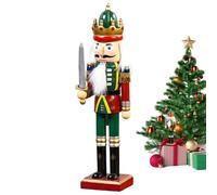 Genérico Wooden Nutcracker Figures - Christmas Soldiers Nutcracker Decoration | Traditional Decoration Home Fireplace Window Table Dining Room Display