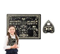 Generico Wooden Spirit Board, Miniature Spirit Board - Talking Spirit Board Miniature | Dowsing Divination Tools with Planchettes Metaphysical Home Decor for 2+ Players