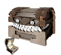 Genérico Wooden Storage Chest | Storage Case, Decorative Wooden Container for Large Capacity for Great Family Play Evenings