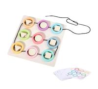 Genérico Wooden Threading Toys for Wooden Cords,Color Learning Stringing Set - Educational Toys for Fine Motor Skills Cords, Toys for Wooden Strings