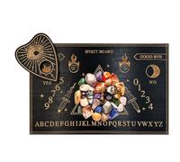 Genérico Wooden Witch - Metaphysical Planchette Wood, Decorative Tool, Spiritual Divination Letters Numbers | Mystical Witches Supplies for Witches