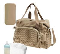 Genérico Wrap with - Large Capacity with Pacifier Cover | Wind Bags with Cable, Reusable Rice Accessories, Kids Accessories for At Home, Travel, Khaki, Consulte la descripción