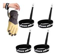 Genérico Wrist Gloves Strap, 4 Elastic Pieces, Ski Glove Holder Strap | for Snowboarding Commuting Camping Skiers Winter Enthusiasts Men Women Teens Adults