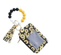 Generico Wrist Keyboard Wallet | Bracelet Keychain with Account and Tassels | Ladies Card Organizer Ideal for Wedding Shopping Travel Party Celebration, yellow, Please refer to the description, Please