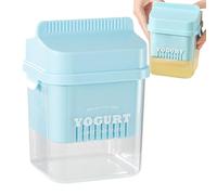 Generico Yogurt Strainer - (13 x 11.5 x 16.8 cm) Multi-Function Yogurt Filter | with Lid for Fermentation and Separation | Sieve for Greek Homemade Non-Woven Filter Fabric for the Tea