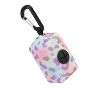 Generico Zipper Pouch Poop Holder, Poop Bag Dispenser, Dog Poop Holder with Carabiner, Dog Waste Bag Storage, Portable Poop Bag Holder, Pet Waste Bag Dispenser for Easy Access, Carry, purple, Fare