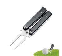 Generico Zolle Golf Repair Tool - Folding Tool 2 in 1 | Lawn Care Device | with Beer and Garden Bottle Opener | Butterfly Style for Green Soil