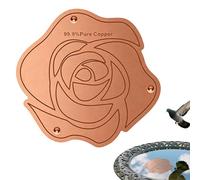 Générique 0.6mm Thick Copper Bird Bath Disc Garden Accessory | Copper Bird Bath Basin - For Outdoor Concrete Stone Ceramic Garden Fountain