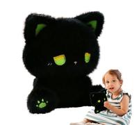 Générique 1 x Cat Toys Cuddles - 10 x 10 x 15 cm Plush Animal Toy with Cute Design | Interactive Skin Pillow with Emotional Facial Expressions for Travel Companions