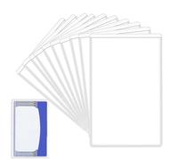 Générique 10 Pack Social Security Protectors - Clear PVC Pouches for Medicare, Visiting & ID Documents, Waterproof Holder Cover | Insert, Vertical, Se référer au descriptif, Refer to