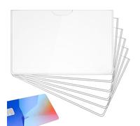 Générique 10 Pack Social Security Protectors - Clear PVC Pouches for Medicare, Visiting & ID Documents, Waterproof Holder Cover | Insert, Beside, Se référer au descriptif, Refer to description