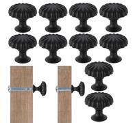 Générique 10 Piece Furniture Handles | Kitchen Handles - Zinc Round Handles for Renovation Furniture Home Kitchen Bathroom Bedroom Dressing