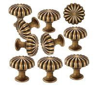 Générique 10 Piece Kitchen Drawer Knobs - Round Zinc Handles for Renovation Furniture Decor Home Kitchen Bathroom Bedroom Dressing