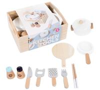 Générique 10-Piece Kitchen Toy Set for Realistic Cooking Game - Imitation Culinary Game | for Boys Girls Birthday Christmas New Year Role Play Indoor