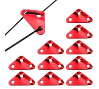 Générique 10pcs Triangular Rope Tensioner | Aluminum Tent Guy Ropes - Camping Accessory Tent Accessory Cord Adjusters Guyline for Canopy Tarpaulin