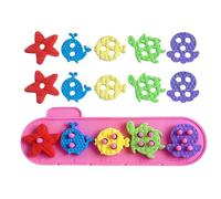 Générique 16 Pieces Silicone Building Blocks Marine Animals - Learning Toys for 1-3 Years, 2-4 Years | Puzzle Stacking Toy for Boys and Girls, Dom School