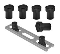 Générique 20 mm Bench Stoppers | Aluminium Insert for Positioning 19/20 mm | 5 Piece Clamp for Bench Holes for Clamping, Sawing, Sanding, Drilling and Cutting in the Bench