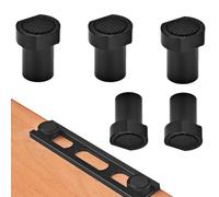 Générique 20 mm Bench Stoppers, Aluminium Insert for Positioning 19/20 mm | Set of 5 Carpentry Workshop Stoppers | for Clamping, Sawing, Sanding, Drilling and Cutting in the Workshop