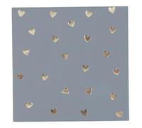 Générique - 20 Paper Napkins Cocktail Small Heart 24 cm Blue