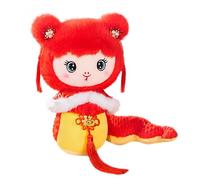 Générique 2025 Year of the Snake Plush Toy Year of the Snake Mascot 2025 Year of the Snake Animal Cute Mascot for Boys and Girls