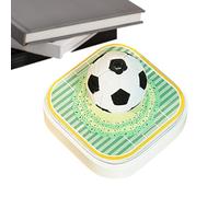 Générique 2026 3D Calendar, Football LED Notepad with Sculpture, 3D Art Cut Paper Memo Calendar - For Office Decoration, Christmas Gift, Hanging Rack