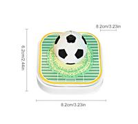 Générique 2026 3D Calendar Notepad, Soccer Carving Notebook, Mini 3D Tear-Off Pages Desktop Calendar for Christmas Moving In and Office