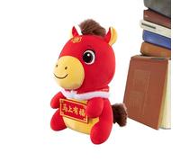 Générique 2026 New Year Lunar Horse Plush Toy for Children Students Friend Family Decoration Bedside Table Sofa Living Room Baby Room
