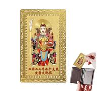Générique 2026 Tai Sui Metal Card - Happy Blessing Keepsake Card - New Year Horse Wealth Card - For Enthusiastic Culture, Spiritual Seekers, Collectors, Meditation,
