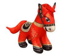 Générique 2026 Year of the Horse Soft Toy - Year of the Horse Mascot | For Bedroom Living Room Office Car Sofa Bed Teens Adults
