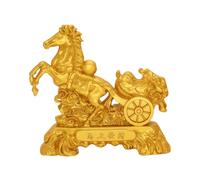 Générique 2026 Year of the Horse Statue - Decorative Collection in Gold Metal | Horse Mascot Decoration for Office, Living Room, Library, Bedroom, Cafe, Book Store and Party