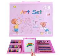 Générique 208 Piece Paint Set - Portable Drawing Supplies | Art Kit with Gift Case | Watercolour Markers and Pencils for Travel, School and Craft