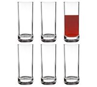 Générique 290ml Reusable Clear Classic Drinking Glasses | Reusable 6 Piece Drinking Cups for Water Whiskey Beer Wine Ice Coffee Ice Tea Pool Patio Outdoor