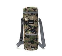 Générique 2L Bottle Cooler Bag, Wine Tote Carrier, Portable Drink Holder, Thickened Foldable Design with Handle, Insulated Travel Bag for Hiking Camping Work Lunch Or Beach Picnic Use, Camouflage, 2L