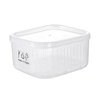 Générique 2pcs Food Container with Drain - Production Container with Lid | Food Storage Container with Removable Colander for Fruits and Vegetables, Organizations