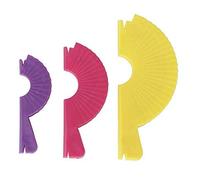 Générique 3 x Pompom Maker Fluff Ball Weaver Knitting Tool Kit DIY Random Colour Portable and Useful